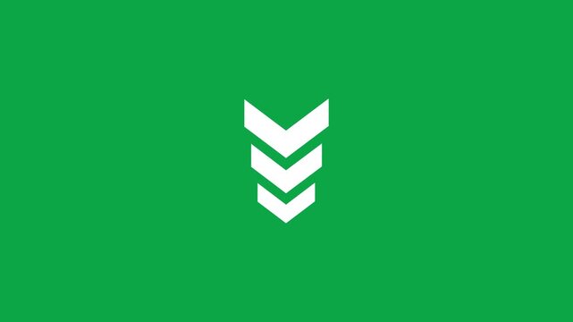Minimalist chevron arrow icon logo design element