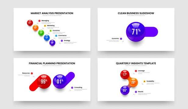 Elegant Forecast Five One Two Three Option Graph Presentation Layout Vector Illustration Collection. Enterprise Overview 5 1 2 3 Element Chart Slide Design Bundle.