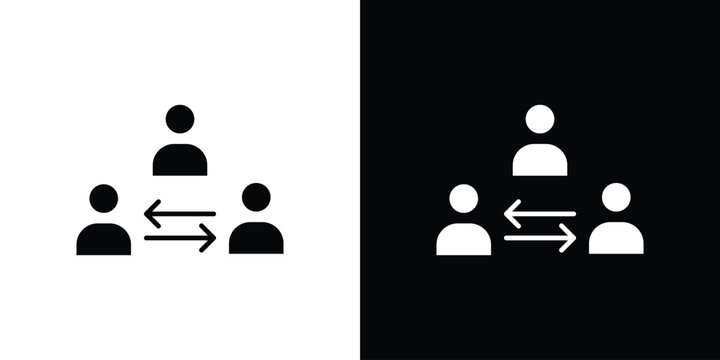 Mediator icon filled pictogram set. EPS10