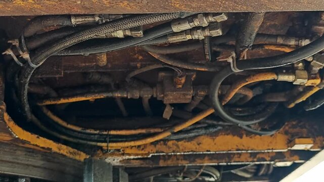 Excavator Engine. Undercarriage Backhoe Parts.