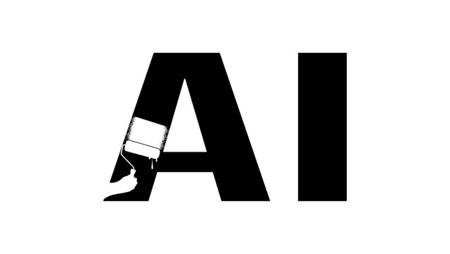 evolution of artificial intelligence, black isolated vector silhouette