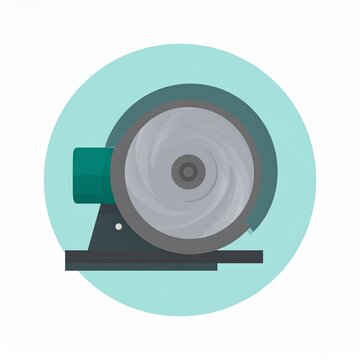 Close-up view of a green industrial ball bearing assembly.