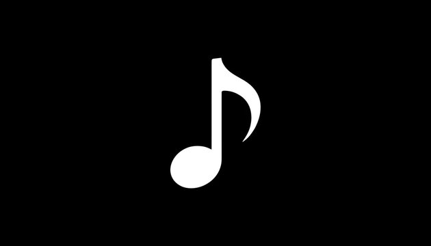 music notes on black background