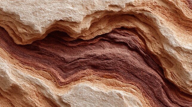 Sandstone texture, warm reddish brown sedimentary rock, layered grain pattern, natural erosion background, rough feel 