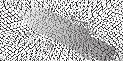 Mesh texture for fishing nets. Grunge pattern for sportswear or soccer goal, volleyball net, basketball hoop, hockey, athletics. Grunge background © absah