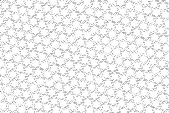 Seamless Repeating Octagram Line Art