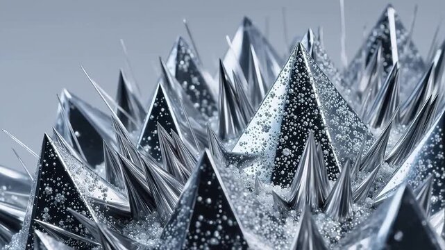 Nano Pinnacle: Platinum-Coated Silicon Tip Array in SEM