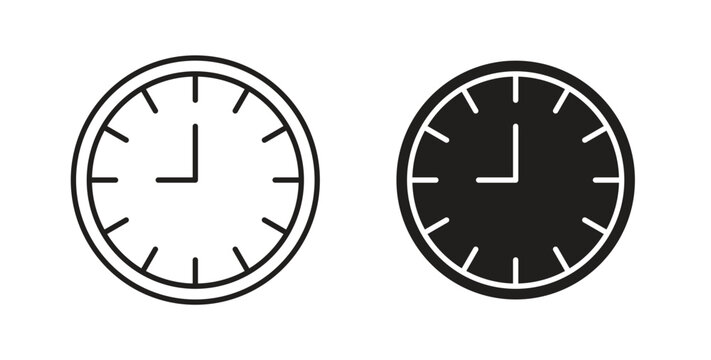 Clock nine icon
