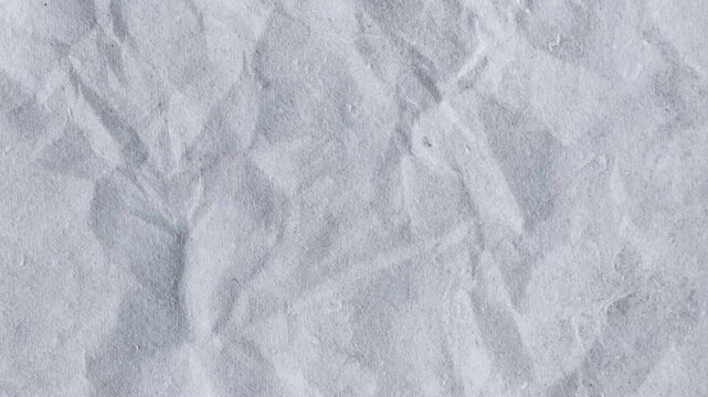 White Crumpled Paper Texture Background | Crinkled Paper Stop Motion Animation