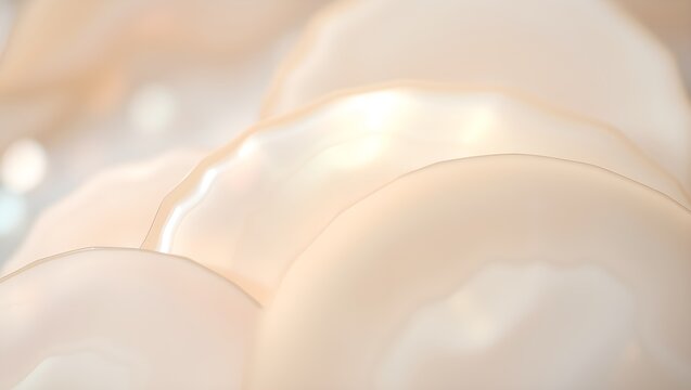 Abstract Iridescent Mother of Pearl Background Soft Pastel Bokeh and Shimmering Nacre Texture
