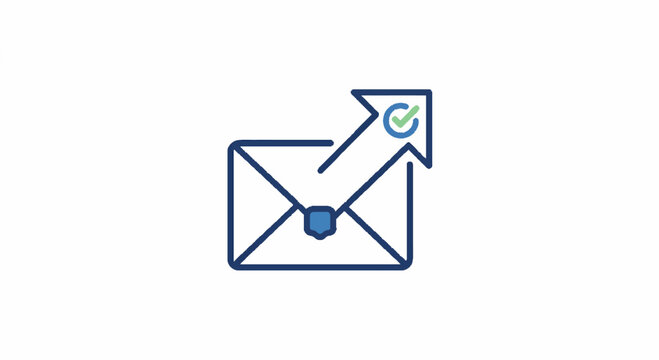 Business Email Success and Verification Halftone Header
