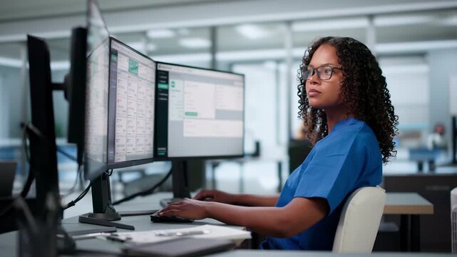 Healthcare Administrator Managing Patient Intake