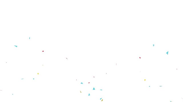 Realistic confetti popper explosion transparent alpha channel. Colorful Isolated Confetti party popper Explosion confetti Blast Realistic. confetti bomb effect from the inside glitter background
