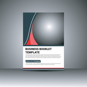 Creative Marketing Brochure Cover with Bold Red Elements