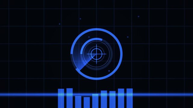 Blue HUD Interface Futuristic Interface Loop 3