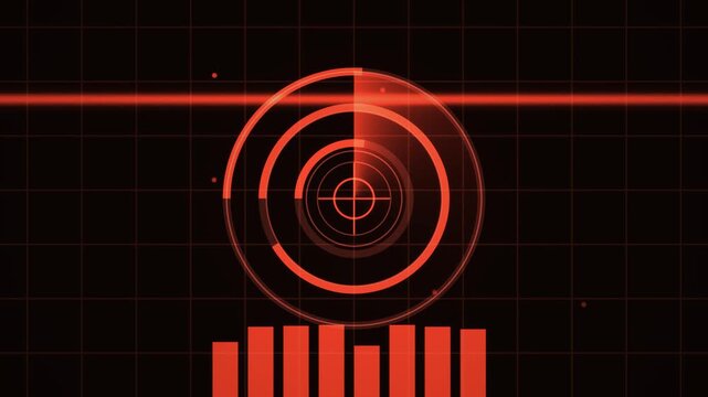 Red HUD Interface Futuristic Interface Loop