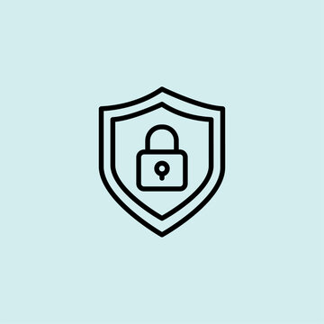 Cyber Security Shield and Protection Icon