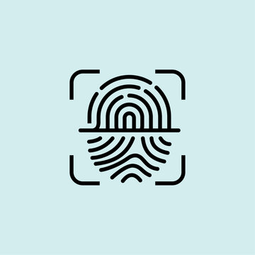 Fingerprint Biometric Authentication Icon