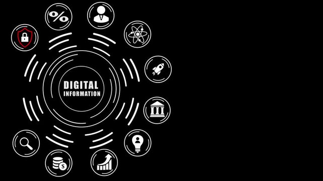 Internet, business, Technology and network concept. Concept of digitization of business processes and modern technology. Digital transformation,4k technology modern video...