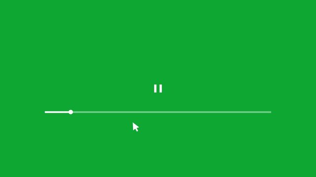 clean video player play button switching to pause with ripple wave animation 4k. play button icon on transparent.