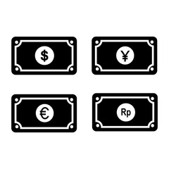 detailed money icon in eps format for financial and banking applications © Trioyoayo