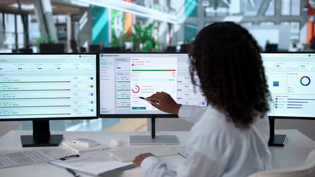 Insurance Adjuster Reviews Claims And Manages Workflow