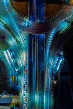 Aerial Expressway Background for ESG Investment and Green Transportation Concept