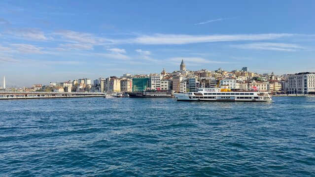 A gorgeous view of Istanbul, Turkey from Bosporus 