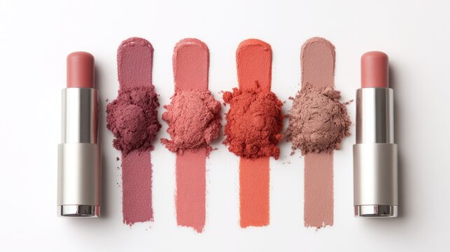 Versatile multiuse lip and cheek tint cosmetic product for everyday makeup routine, minimal beauty collection, natural glow, portable skincare and makeup essential, modern beauty concept with simple a
