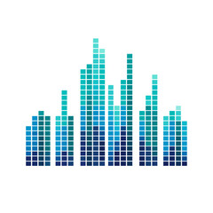 Obraz premium Colorful Audio Equalizer