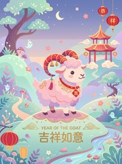 Naklejka premium Year of the Goat 2027