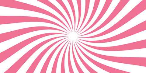 Pink circus background. Funfair swirl patern. Spiral carnival pattern. © Syakira