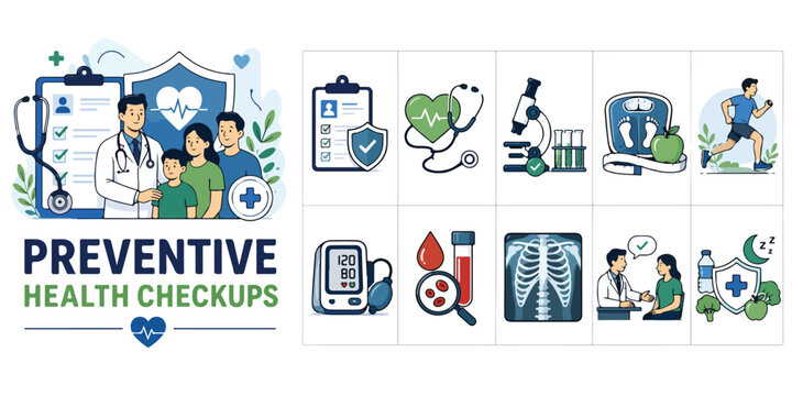 Antibiotic resistance medical vector icons, antimicrobial bacteria protection set, healthcare superbug awareness illustrations for clinical education