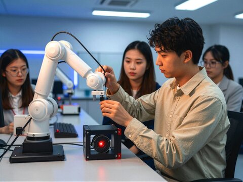 Student Team Programming Collaborative Robot