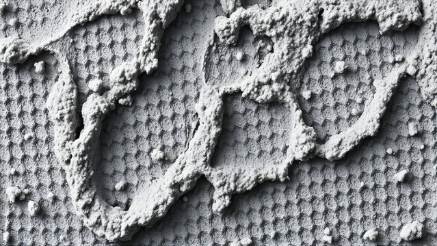 Low carbon cement paste texture with extreme macro and monochrome