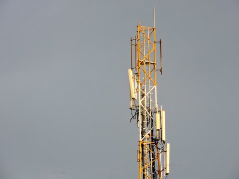 a cellular telecommunication tower, also known as a base transceiver station.