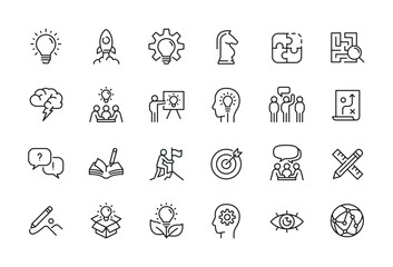 Fototapeta premium Minimalist Line Art Illustration of Speech Bubbles and Pencil