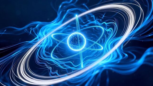 Abstract atom particle design