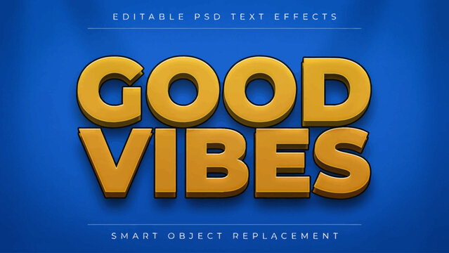 Bold retro 8-bit style text saying good vibes with pixelated background