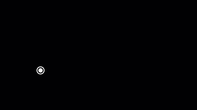 Minimalist animated callout title on the left for a moving element for text description video
