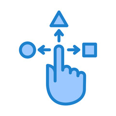 Obraz premium Variation Icon - Duotone Blue Color