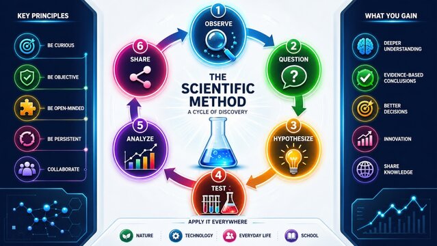 Scientific Method Process Infographic