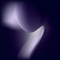 Abstract dark indigo and lavender fluid gradient background with smooth liquid waves © SarifinJahan