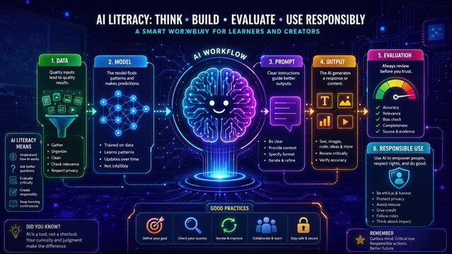 AI Literacy Workflow Infographic