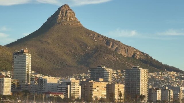 Lion&rsquo;s Head near Cape Town, South Africa on a sunny day.