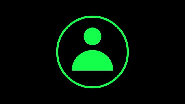 people icon on black background.Communication man profile icon. man calling icon.