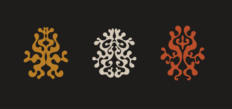 Rorschach Morphism Fluid Shapes
