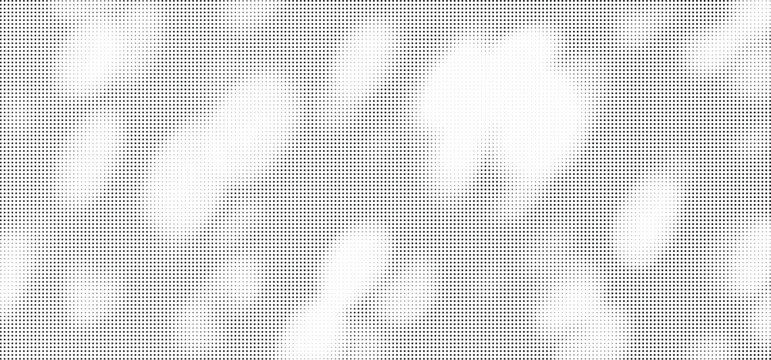 Monochrome halftone dotted texture overlay with halftone monochrome grayscale gradient
