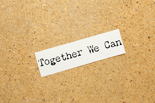  notepad with together we can message