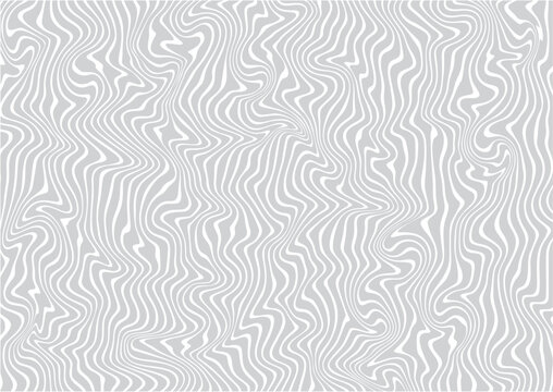 Abstract Gray and White Wavy Line Pattern with Fluid Liquid Marble Texture for Modern Minimalist Background